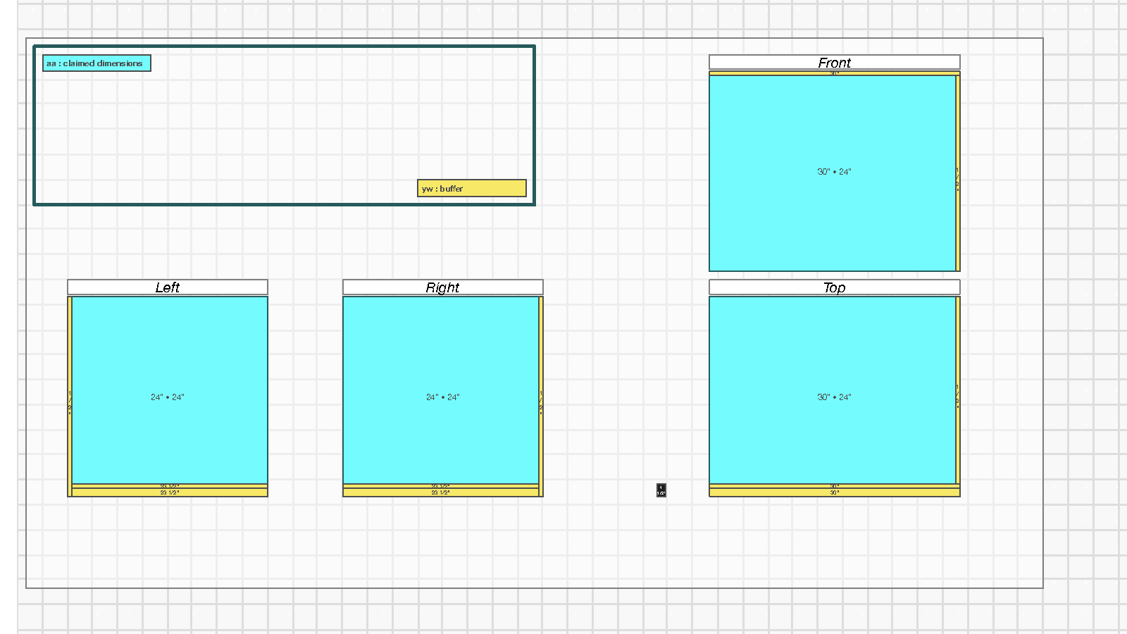 Base Tool Box dimensions